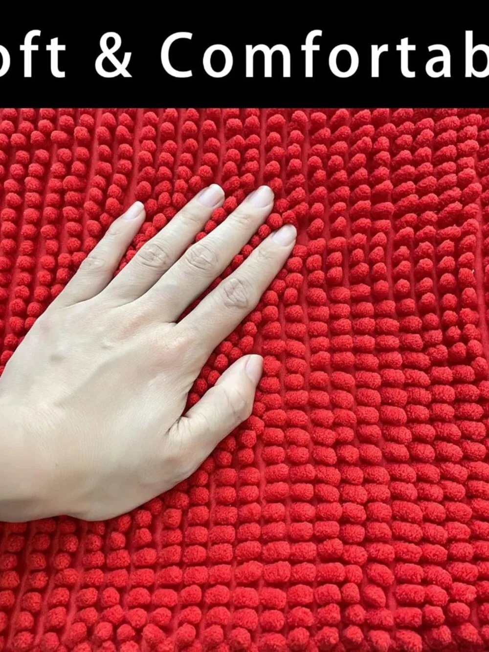 Chenille Bath Mat Microfiber Floor Mat Baby Bath Mat for Kids Washable Bathroom